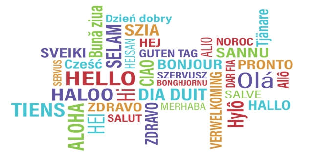 Willkommen in vielen Sprachen